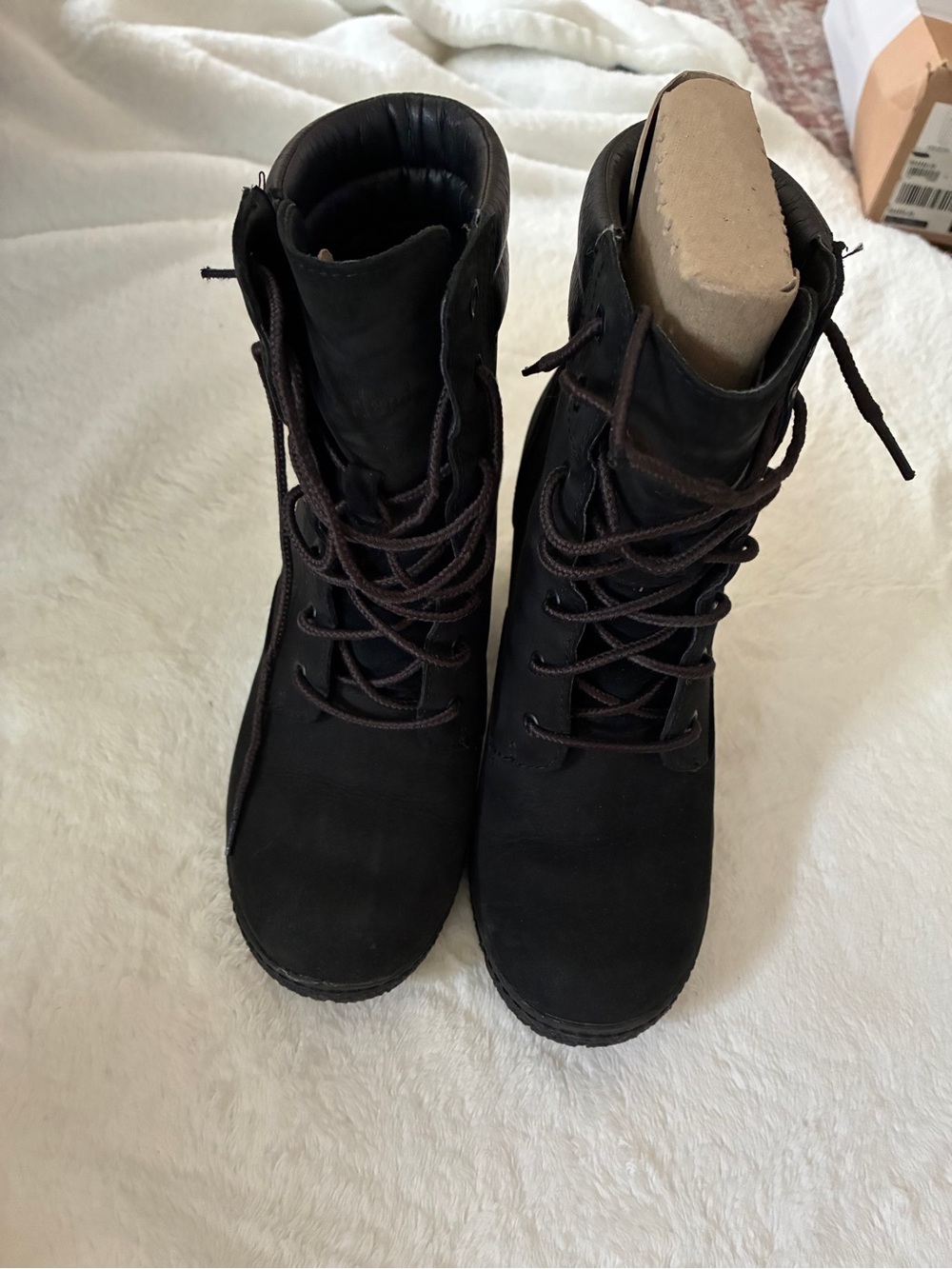 Timberland Black Lace-Up Leather Men's Boots